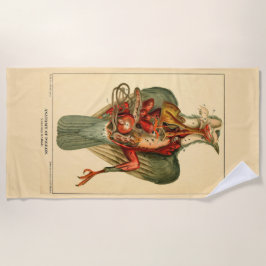 Anatomie einer Taube Strandtuch