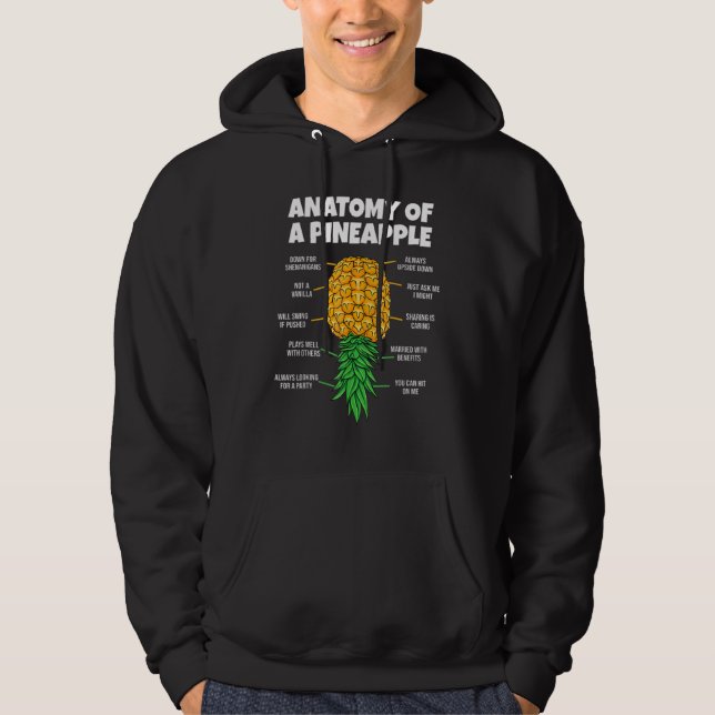Anatomie eines Ananas Hoodie (Vorderseite)