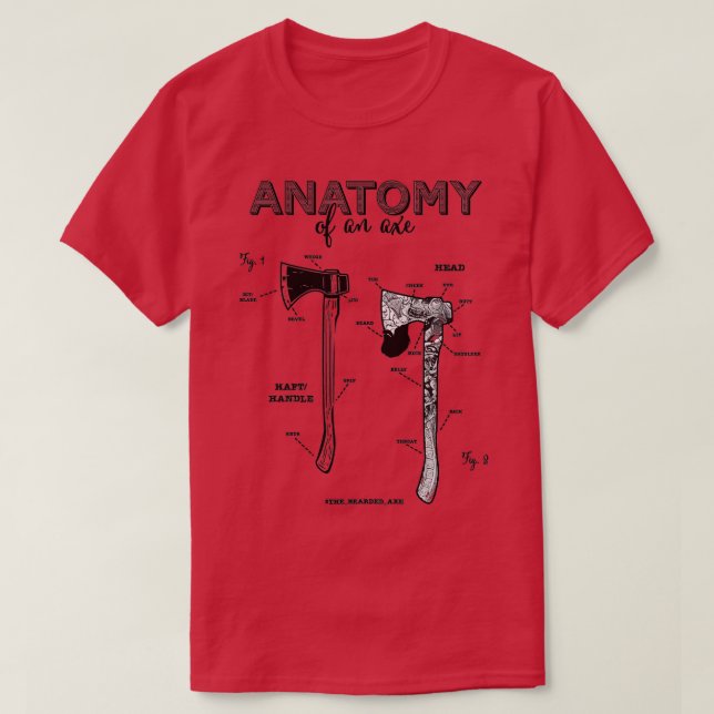 Anatomie eines Ax T-Shirt (Design vorne)