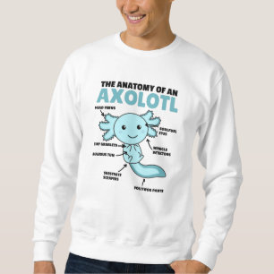 Anatomie eines Axolotl Sweatshirt