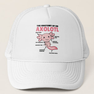 Anatomie eines Axolotl Truckerkappe