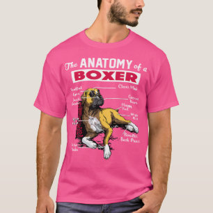 Anatomie eines Boxer-Hundeshirt - Funny Shirt für 