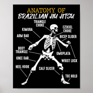 Anatomie eines Brazilian Jiu Jitsu Poster