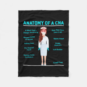 Anatomie eines CNA - lustige süße Anatomie einer K Fleecedecke