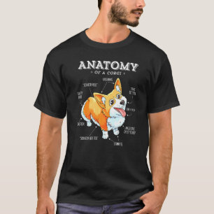 Anatomie eines Corgis Corgis Hund Welpen Shirts