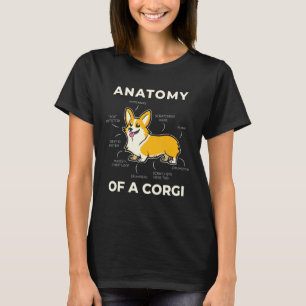 Anatomie eines Corgis für Welpen T-Shirt