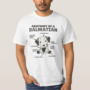 Anatomie eines Dalmatiners süße Hunde Funny Puppy T-Shirt