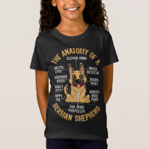 Anatomie eines deutschen Hirten Funny Dog Lover Ge T-Shirt