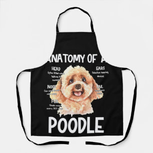 Anatomie eines Doodles für Hundeliebhaber Schürze