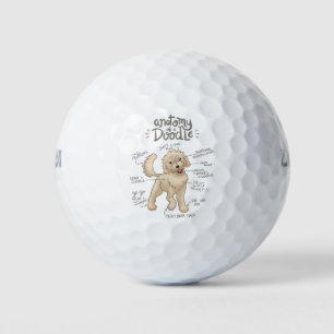 Anatomie eines Doodles Golfball