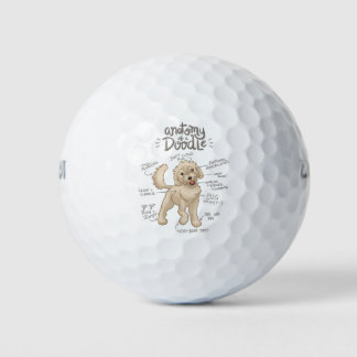 Anatomie eines Doodles Golfball