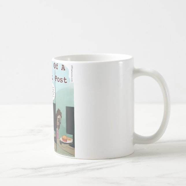Anatomie eines Facebook Post Funny Kaffeetasse (Rechts)
