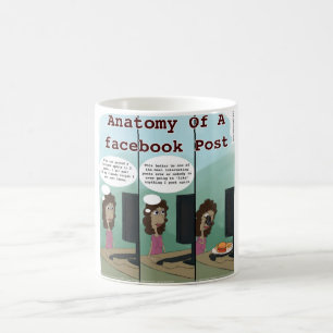 Anatomie eines Facebook Post Funny Kaffeetasse