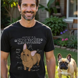 Anatomie eines Franzosen - Lustiger Französischer T-Shirt