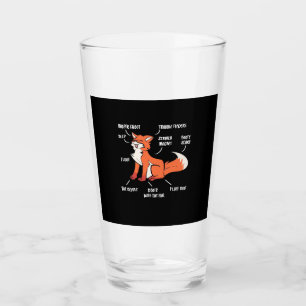 Anatomie eines Fuchses Glas