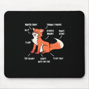 Anatomie eines Fuchses Mousepad
