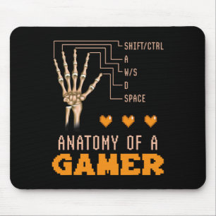 Anatomie eines Gamer-Bone-Gamers Gamblin Mousepad