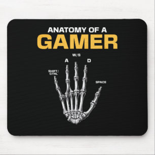 Anatomie eines Gamer Skeleton Hand Funny Video Gam Mousepad