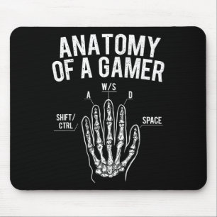 Anatomie eines Gamers - Gaming Video Game Lover Co Mousepad