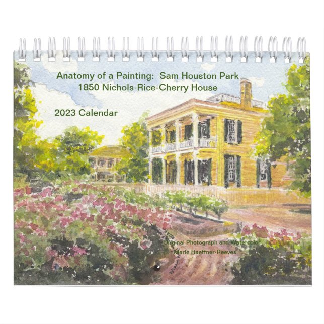 Anatomie eines Gemäldes: Sam Houston Park 1850 Zuh Kalender (Titelbild)