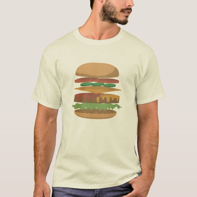 Anatomie eines Hamburgers T-Shirt (Vorderseite)