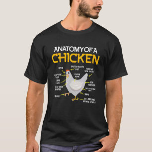 Anatomie eines Hühnerstalls eines Hühnerbauern T-Shirt