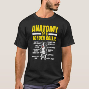 Anatomie eines Hundes an der Grenze T-Shirt