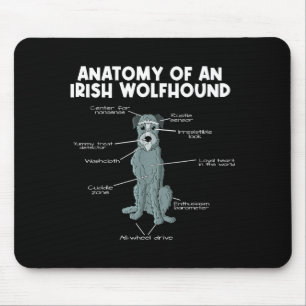 Anatomie eines Irischen Wolfshundes Mousepad