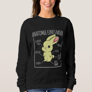 Anatomie eines Kaninchens Sweatshirt