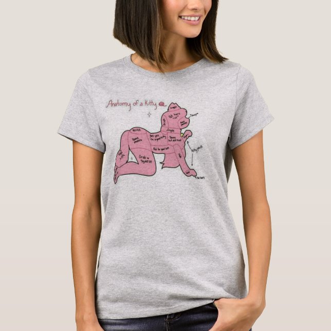 Anatomie eines Kitty-Shirts T-Shirt (Vorderseite)