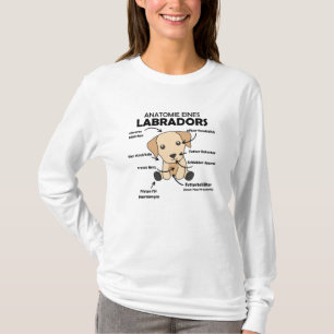 Anatomie eines Labrador Retriever Sweet Hunde T-Shirt