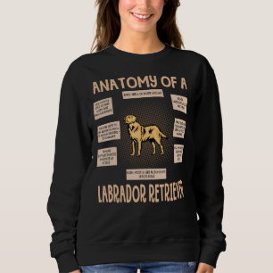Anatomie eines Labrador Retriever Welpen Sweatshirt
