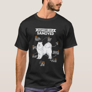 Anatomie eines lustigen Hundes, der ein Lover-Gesc T-Shirt