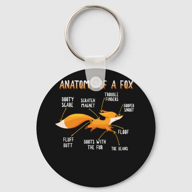 Anatomie eines Niedlichen Geschenks von Focken Schlüsselanhänger (Vorderseite)
