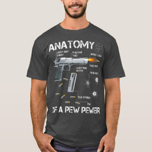 Anatomie eines Pew Pewer Ammo Gun Amendment Meme T-Shirt