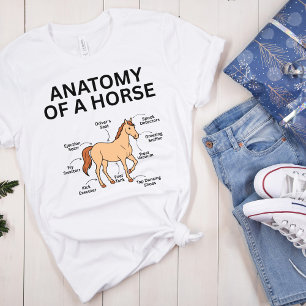 Anatomie eines Pferdes, Lustige Pferdeliebhaber-Ge T-Shirt