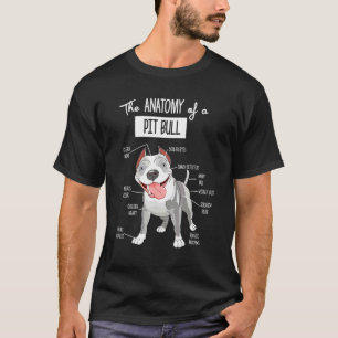 Anatomie eines Pitbull-Hundes T-Shirt
