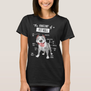 Anatomie eines Pitbullenhundes T-Shirt