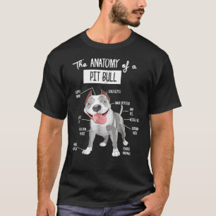 Anatomie eines Pitbullenhundes T-Shirt