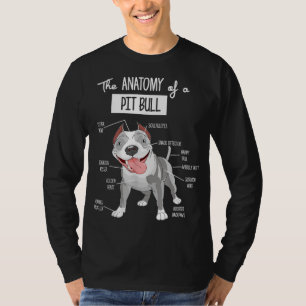 Anatomie eines Pitbullenhundes T-Shirt