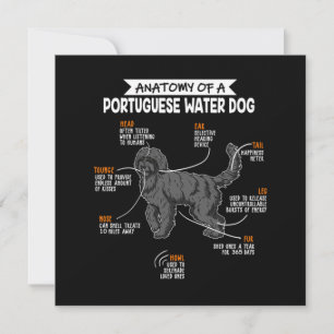 Anatomie eines portugiesischen Wasserhundes-Gesche Einladung