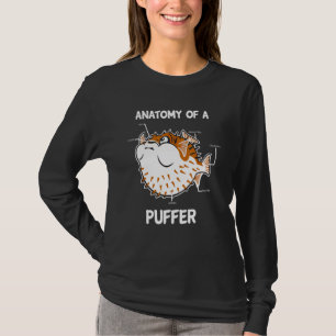 Anatomie eines Puffer Fish Funny T-Shirt
