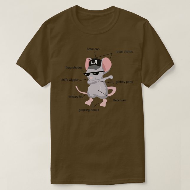Anatomie eines Ratten Funny Rat Shirts s 2 (Design vorne)