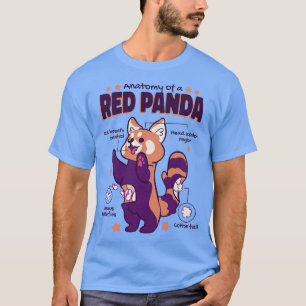Anatomie eines roten Panda 1 T-Shirt