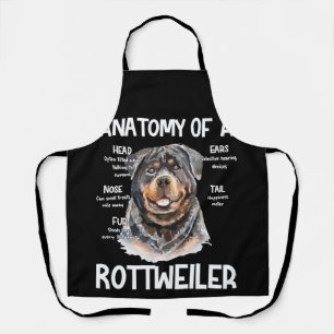 Anatomie eines Rottweilers für Hundeliebhaber Schürze