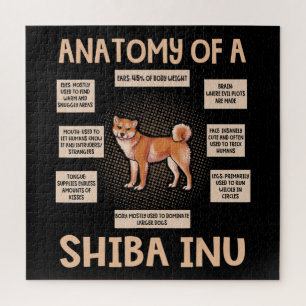 Anatomie eines Shiba Inu lustigen Welpengeschenks