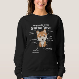 Anatomie eines Shiba Inus Sweet Dog Welpen Sweatshirt