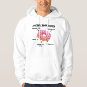 Anatomie eines süßen Donuts köstliche Donut Hoodie