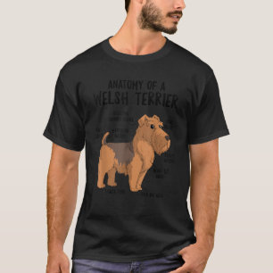 Anatomie eines Welsh Terrier Dog Welpenbesitzers F T-Shirt