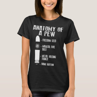 Anatomie eines zinngläubigen Waffengewölbes Bullet T-Shirt